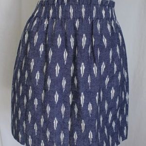 J Crew Printed Mini Skirt